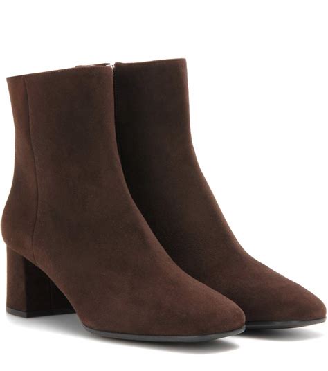 prada suede square-toe 55mm ankle boot|Women's Ankle Boots And Boots .